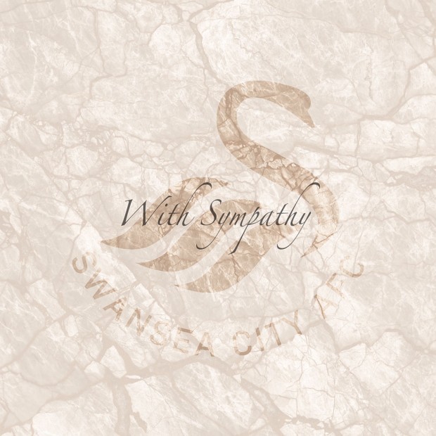 Swans 21 Sympathy Card