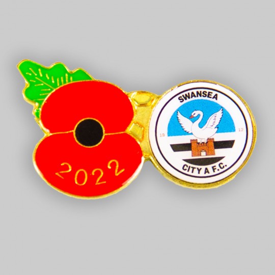 Swansea City Poppy Appeal Pin Badge