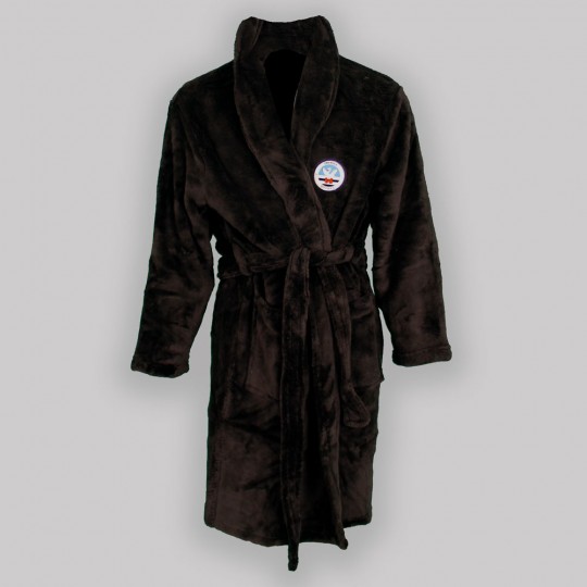 Swansea City Adult Black Bath Robe