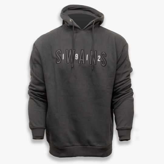 Swans Charcoal Hoodie Adult 23-24
