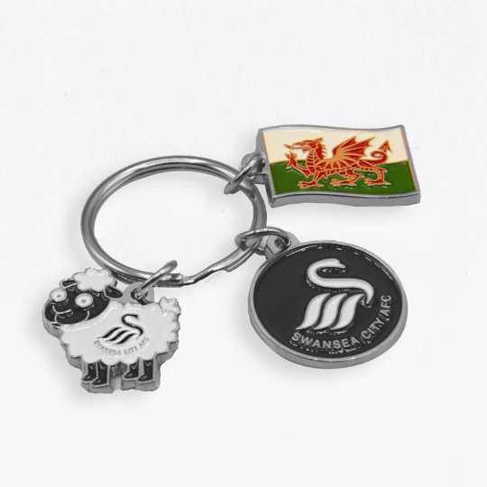 Swansea City Charm Keyring 23-24