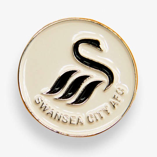 Swans White Crest Pin Badge 23-24