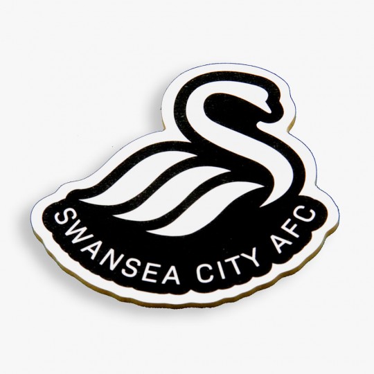 Swans Crest Wooden Fridge Magnet 23-24