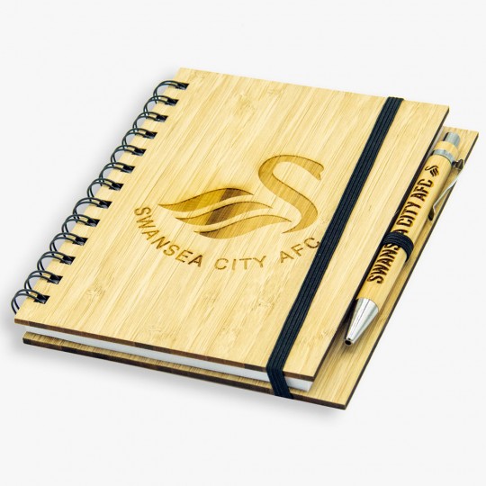 Swans Bamboo Notebook & Pen 23-24
