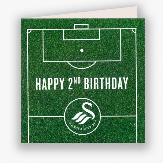 Swans Happy 2nd Birthday Card 23-24