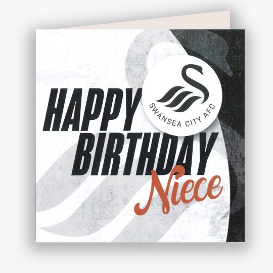 Swans Happy Birthday Niece Card 23-24