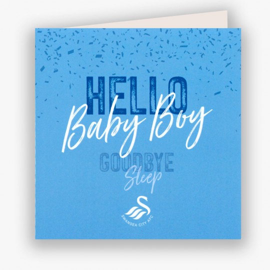 Swans Baby Boy Card 23-24