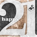 Swans 21 Happy 21st Birthday Card