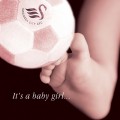 Swans 21 Baby Girl Card