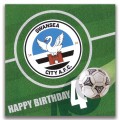 Swans Happy Birthday Card - 40th