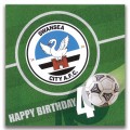 Swans Happy Birthday Card - 40th