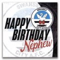 Swans Happy Birthday Nephew Card