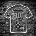 Swansea City Wall Mounted Neon Shirt - White