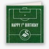 Swans Happy 1st Birthday Card 23-24