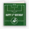 Swans Happy 11th Birthday Card 23-24