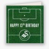 Swans Happy 13th Birthday Card 23-24
