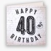 Swans Happy 40th Birthday Card 23-24