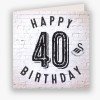 Swans Happy 40th Birthday Card 23-24
