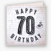Swans Happy 70th Birthday Card 23-24