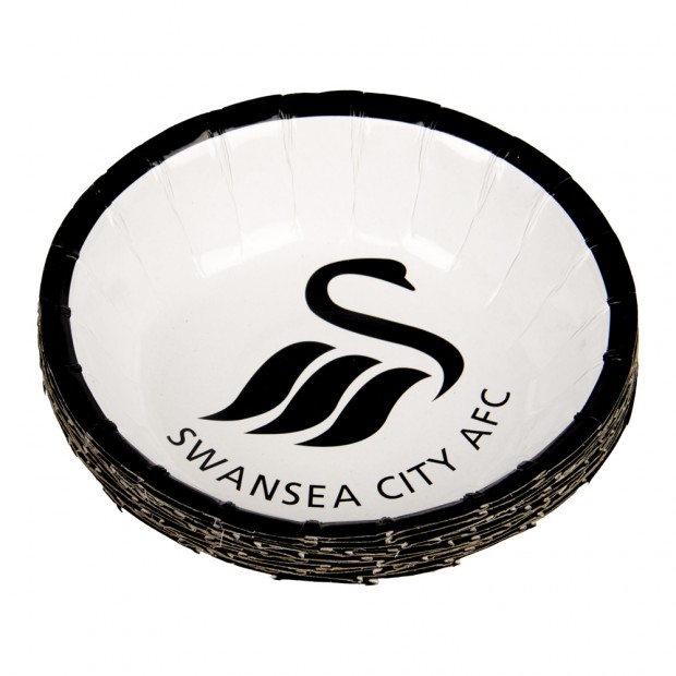 Swansea City Party Paper Bowls