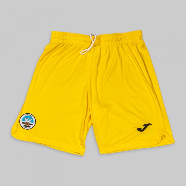 Swansea City Adult Yellow Keeper Short 2022-2023