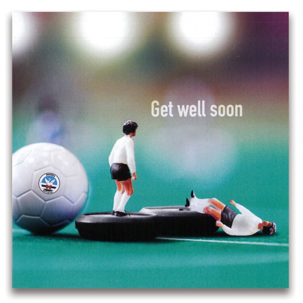 Swans Get Well Soon Card