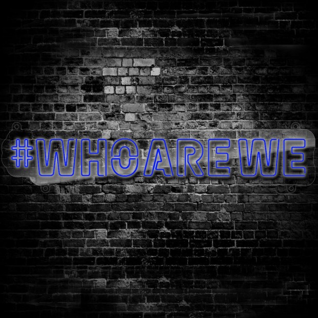 Swansea City Neon #WhoAreWe Sign - Colour