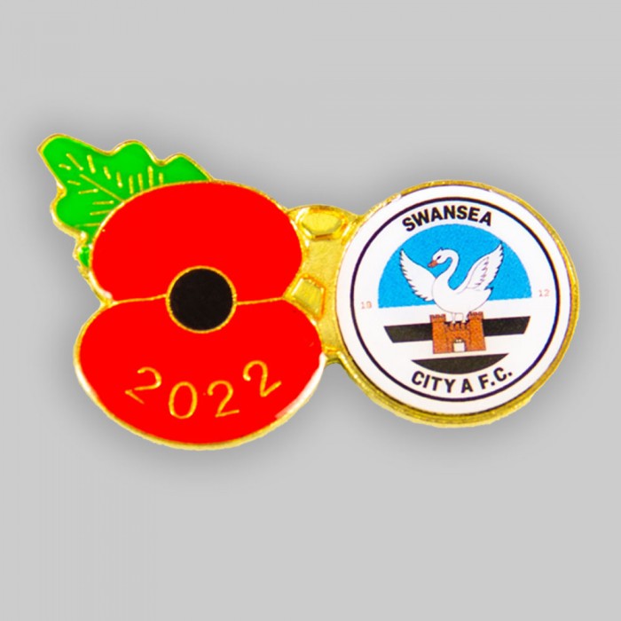 Swansea City Poppy Appeal Pin Badge