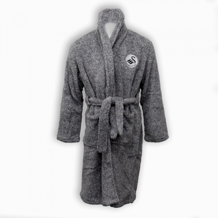 Swans Alaska Grey Bath Robe Junior 23-24