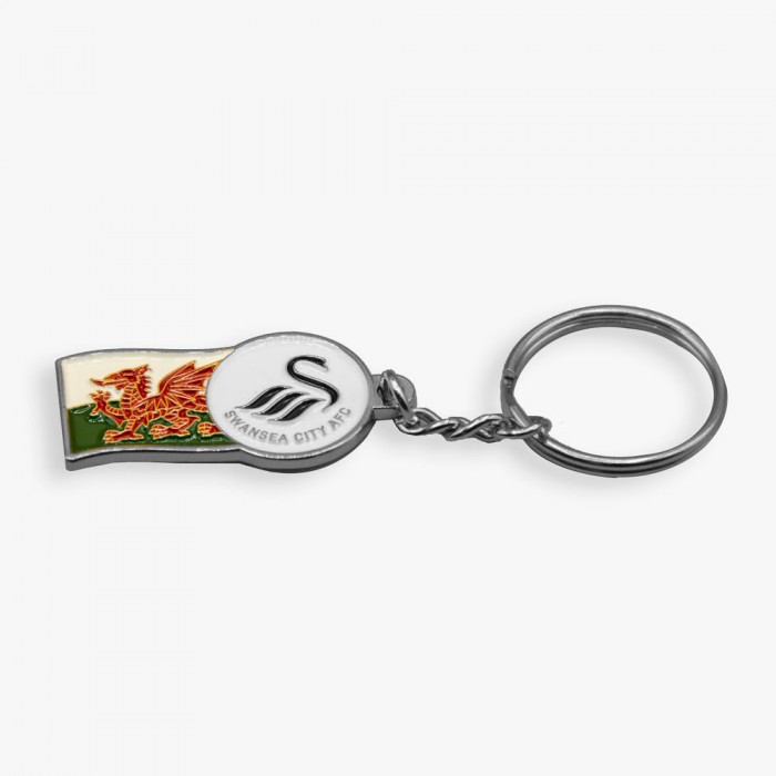 Swans Welsh Flag Keyring 23-24