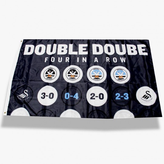 Swansea City 4 in a Row Mega Flag 23-24