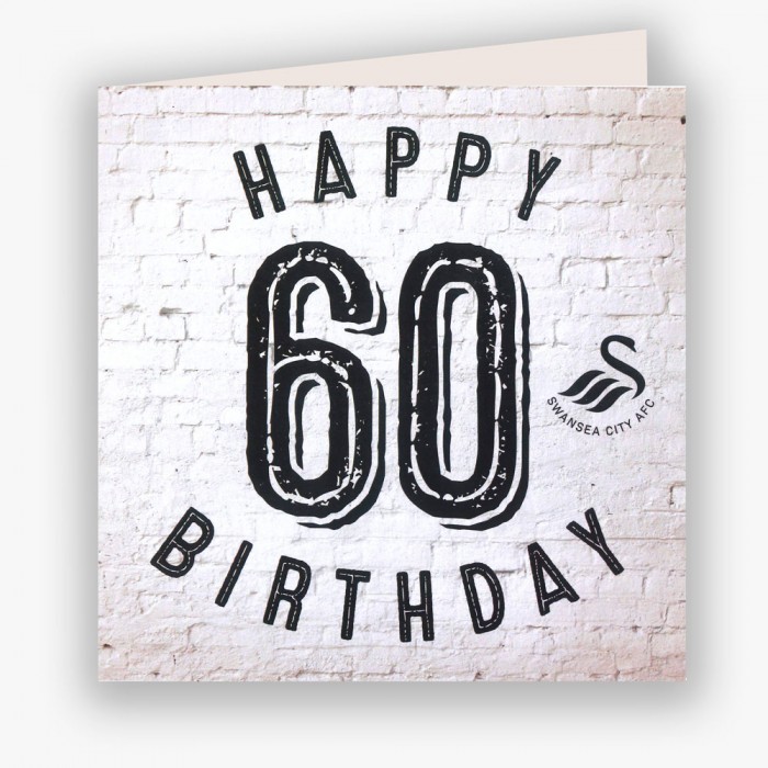 Swans Happy 60th Birthday Card 23-24