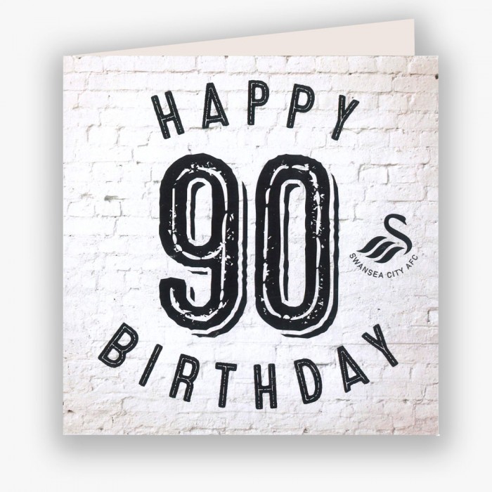 Swans Happy 90th Birthday Card 23-24