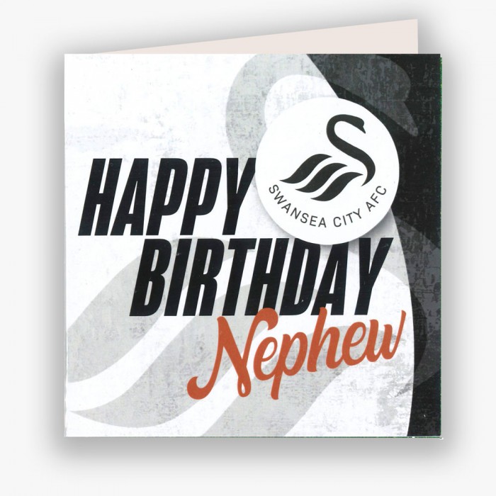 Swans Happy Birthday Nephew Card 23-24