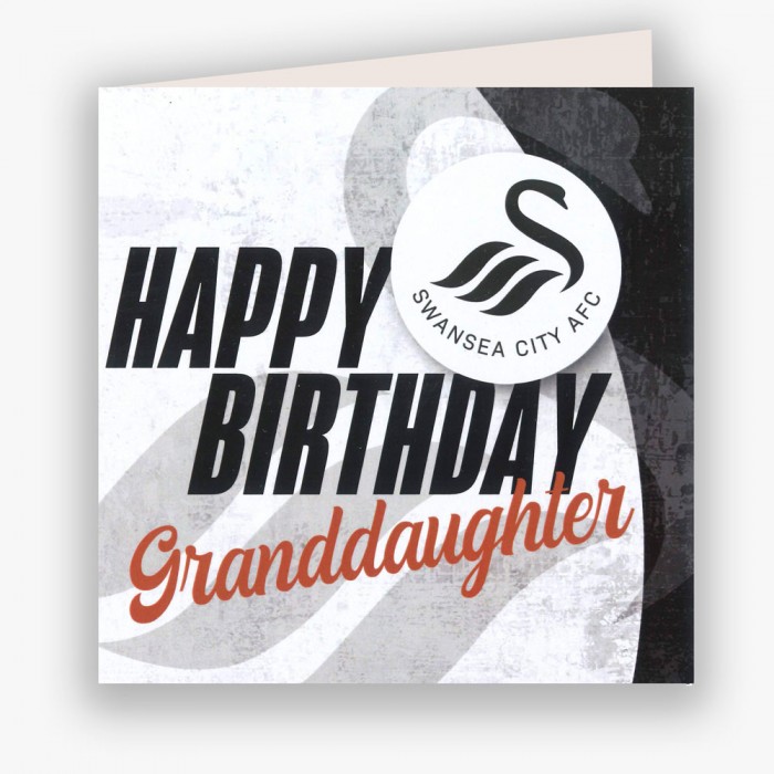 Swans Happy Birthday Granddaughter Card 23-24