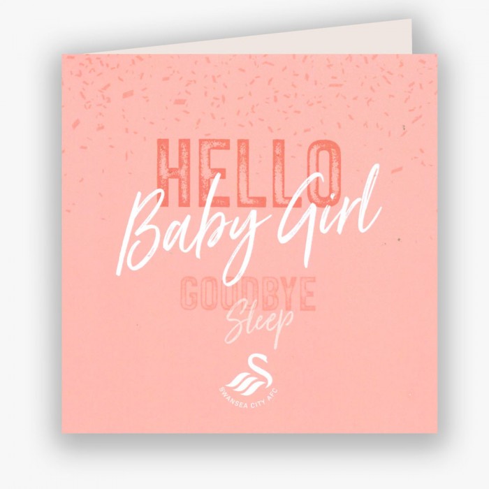 Swans Baby Girl Card 23-24