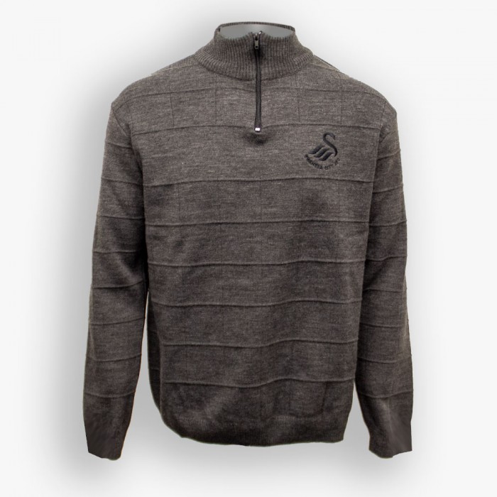 Swansea City Square Pattern 1/4 Zip 23-24