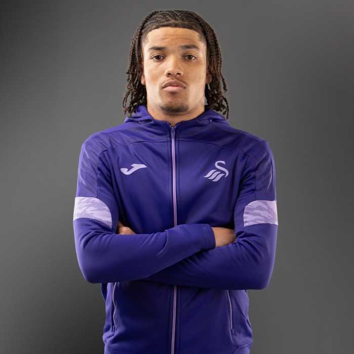Swans Training Full Zip Hood Purple Adult 24-25