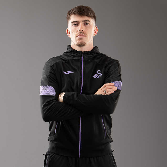 Swans Training Full Zip Hood Black Adult 24-25