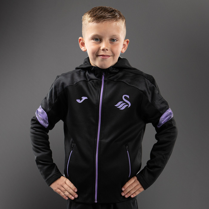 Swans Training Full Zip Hood Black Junior 24-25