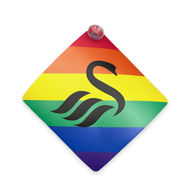 Swans LGBTQ+ Window Wobbler 23-24