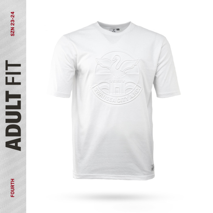 Swans Retro Emboss T-Shirt White 