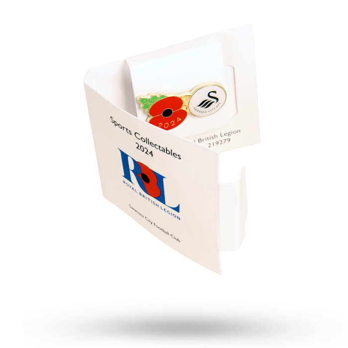 Swansea City Poppy Appeal Pin Badge