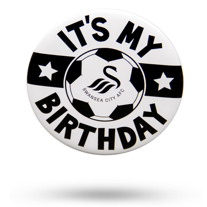 Swans White Giant Birthday Badge 24-25