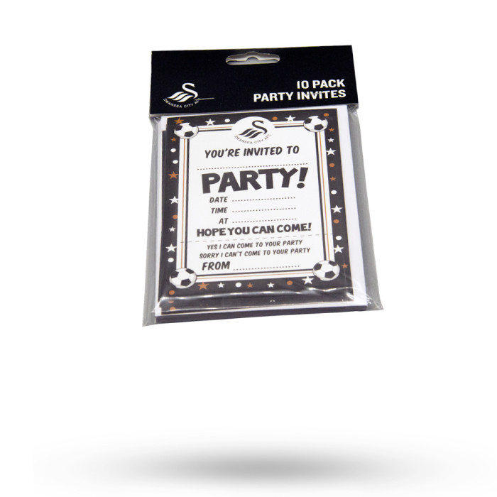 Swans 10pk Party Invites 24-25