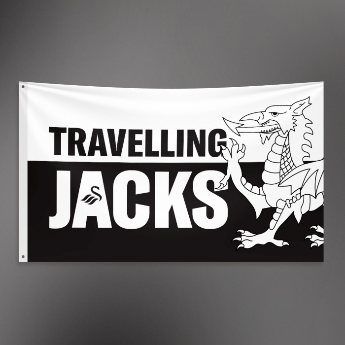 Swansea City Travelling Jacks Mega Flag 24-25